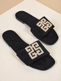 Damskie klapki na płaskiej podeszwie Zamila Ugc|Klapki Płaskie