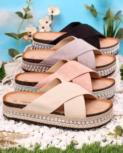 Best Damskie klapki na płaskiej podeszwie Tomlla Klapki Płaskie