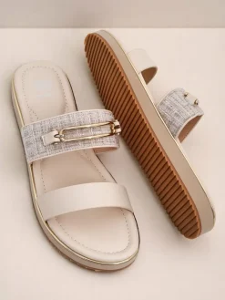 Clearance Damskie klapki na płaskiej podeszwie Mamma Klapki Płaskie