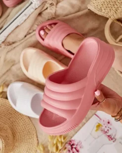 Discount Damskie klapki gumowe Kooli Klapki Płaskie