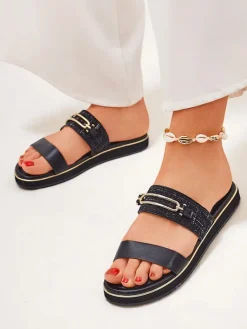 Discount Damskie klapki na płaskiej podeszwie Mamma Klapki Płaskie