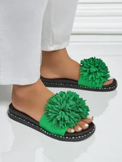 Best Damskie klapki na płaskiej podeszwie Flora Blide Klapki Płaskie