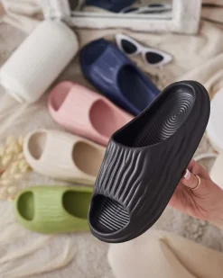 Damskie klapki gumowe Magged Klapki Płaskie