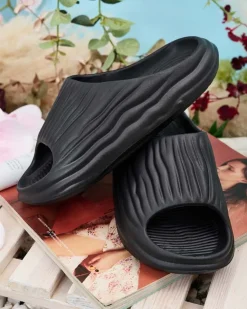 Damskie klapki gumowe Magged Klapki Płaskie