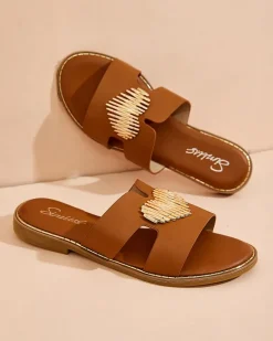 Outlet Damskie klapki na płaskiej podeszwie Olis Klapki Płaskie