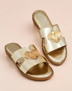 New Damskie klapki na płaskiej podeszwie Olis Klapki Płaskie