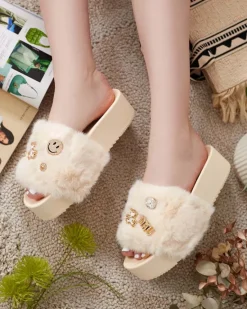 Discount Damskie klapki na platformie Helimme Klapki Na Obcasie