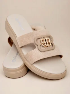 Best Damskie klapki na płaskiej podeszwie ChicStep Klapki Płaskie