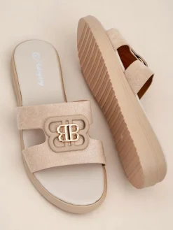 Best Damskie klapki na płaskiej podeszwie ChicStep Klapki Płaskie