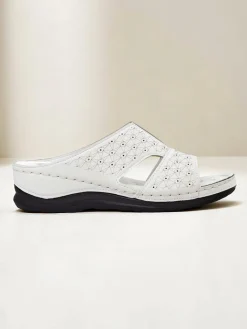 Damskie klapki na grubszej podeszwie Nova Step Klapki Płaskie