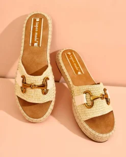 Online Damskie klapki z ozdobnym wzorem Abic Klapki Płaskie