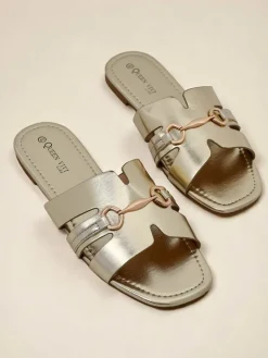 Best Damskie klapki na płaskiej podeszwie Lina Klapki Płaskie