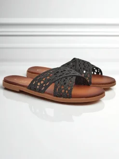 New Damskie klapki na płaskiej podeszwie Ella Brooke Klapki Płaskie