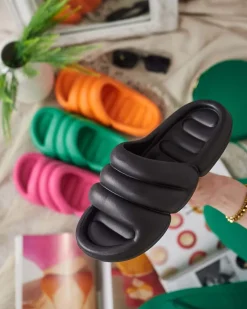 Discount Damskie klapki gumowe Gammad Klapki Płaskie