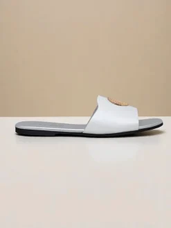 New Damskie klapki na płaskiej podeszwie Golden Slip Klapki Płaskie