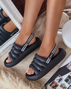 Online Damskie klapki gumowe Sportin Klapki Płaskie