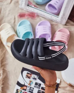 Online Damskie klapki gumowe Sportin Klapki Płaskie