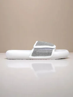 Best Damskie klapki na płaskiej podeszwie Sparkle Step Klapki Płaskie