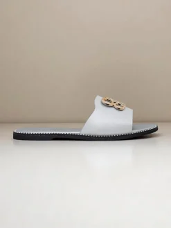 Damskie klapki na płaskiej podeszwie Aura Gold Klapki Płaskie