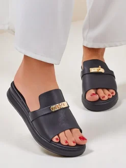 Damskie klapki na płaskiej podeszwie Raphsody Klapki Płaskie