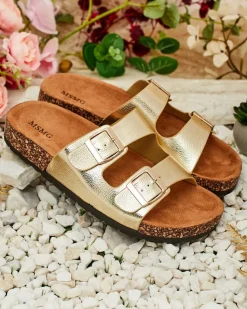 New Damskie klapki na płaskiej podeszwie Rill Klapki Płaskie