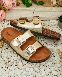 New Damskie klapki na płaskiej podeszwie Rill Klapki Płaskie