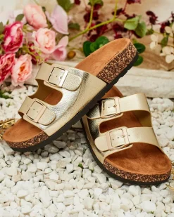 New Damskie klapki na płaskiej podeszwie Rill Klapki Płaskie