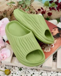 Clearance Damskie klapki gumowe Magged Klapki Płaskie