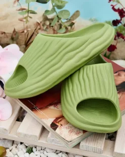 Clearance Damskie klapki gumowe Magged Klapki Płaskie