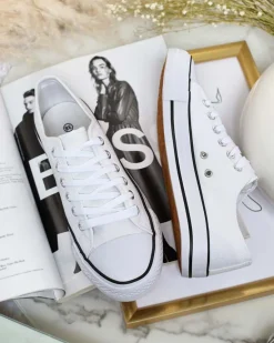 Outlet Damskie klasyczne sznurowane trampki Ogisea Trampki