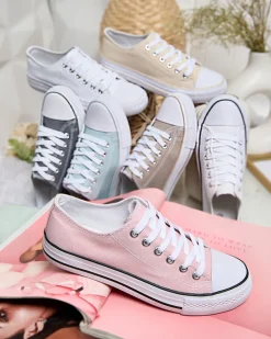 Outlet Damskie klasyczne sznurowane trampki Ogisea Trampki