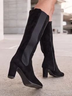 Online Damskie kozaki do kolana Wrioloc Kozaki Na Obcasie|Kozaki Bez Ocieplenia