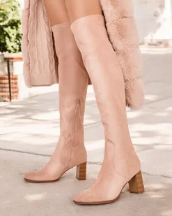 Outlet Damskie kozaki za kolano Vecce Kozaki Na Obcasie|Kozaki Bez Ocieplenia