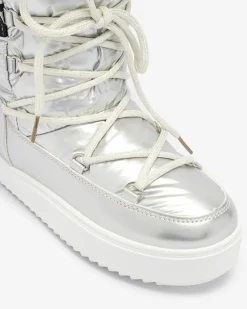 Damskie lakierowane buty a'la śniegowce w m kolorze Fursav Śniegowce