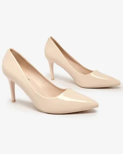 Sale Damskie lakierowane czółenka na szpilce Emeriers Szpilki|Klasyczne