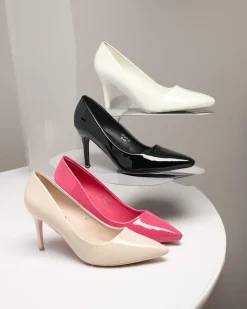 New Damskie lakierowane czółenka na szpilce Emeriers Szpilki|Klasyczne