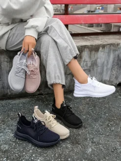 Best Damskie materiałowe buty sportowe Rinsel Damskie Bieganie, Ćwiczenia I Trening