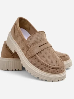 Discount Damskie mokasyny eko zamszowe Dunes Mokasyny Na Płaskiej Podeszwie