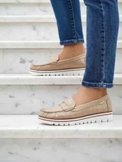 New Damskie mokasyny eko zamszowe Bellisse Mokasyny Na Płaskiej Podeszwie