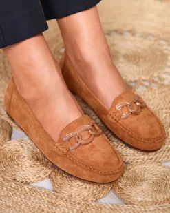 Hot Damskie mokasyny w kolorze z łańcuszkiem Lertika Espadryle Płaskie