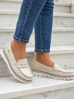 Sale Damskie mokasyny eko zamszowe Bellisse Mokasyny Na Płaskiej Podeszwie