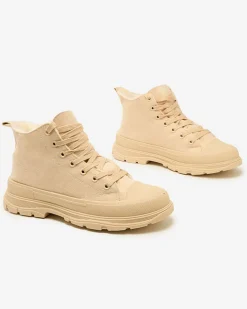 Best Damskie ocieplane buty sportowe a'la trampki Benvilo Damskie Trampki|Ocieplane