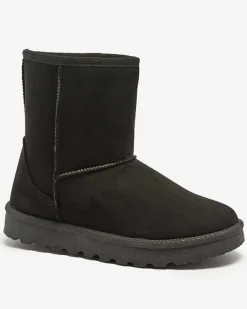 Outlet Damskie ocieplane eko-zamszowe buty a'la śniegowce w m kolorze Xetik Śniegowce