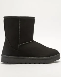 Outlet Damskie ocieplane eko-zamszowe buty a'la śniegowce w m kolorze Xetik Śniegowce