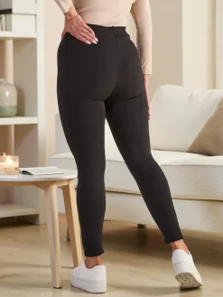 Best Damskie ocieplane spodnie typu tregginsy PLUS SIZE Legginsy / Tregginsy|Plus Size