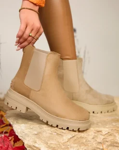 Best Damskie ocieplane botki w kolorze Comfy Walk Botki Z Delikatnym Ociepleniem|Botki Na Płaskim Obcasie