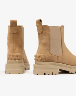 Best Damskie ocieplane botki w kolorze Comfy Walk Botki Z Delikatnym Ociepleniem|Botki Na Płaskim Obcasie