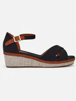 Sale Damskie sandały na koturnie bez palca Terrific Sandały Na Koturnie