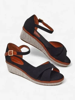 Sale Damskie sandały na koturnie bez palca Terrific Sandały Na Koturnie