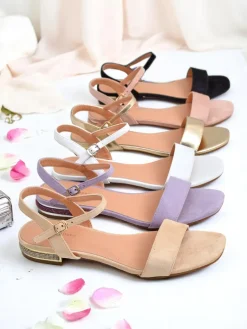 Discount Damskie sandały na płaskiej podeszwie Aronies Ugc|Sandały Płaskie